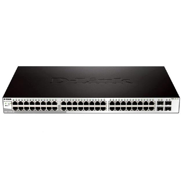 D-Link DGS-1210-52/F3A Настраиваемый L2 коммутатор с 48 портами 10/100/1000Base-T и 4 комбо-портами 100/1000Base-T/SFP фото 1