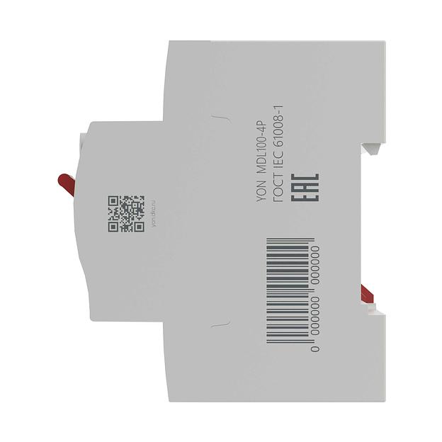 Выключатель дифференциального тока 4п 40A 30мА MDL100-4P2-40-AC АС фото 3