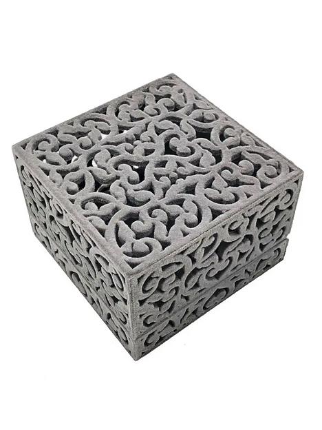 Футляр ажурный под часы и браслет (серый) ОПТ фото 3