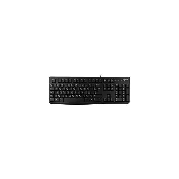 Клавиатура Logitech K120, USB, заводское нанесение кириллицы, черный [920-002522] фото 1