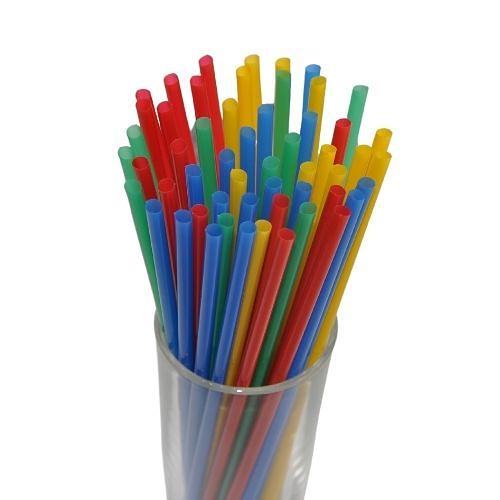 Трубочки кокт. 0,5*24 см. 1000 шт/уп. прямые цветные Микс /1/12/ фото 1