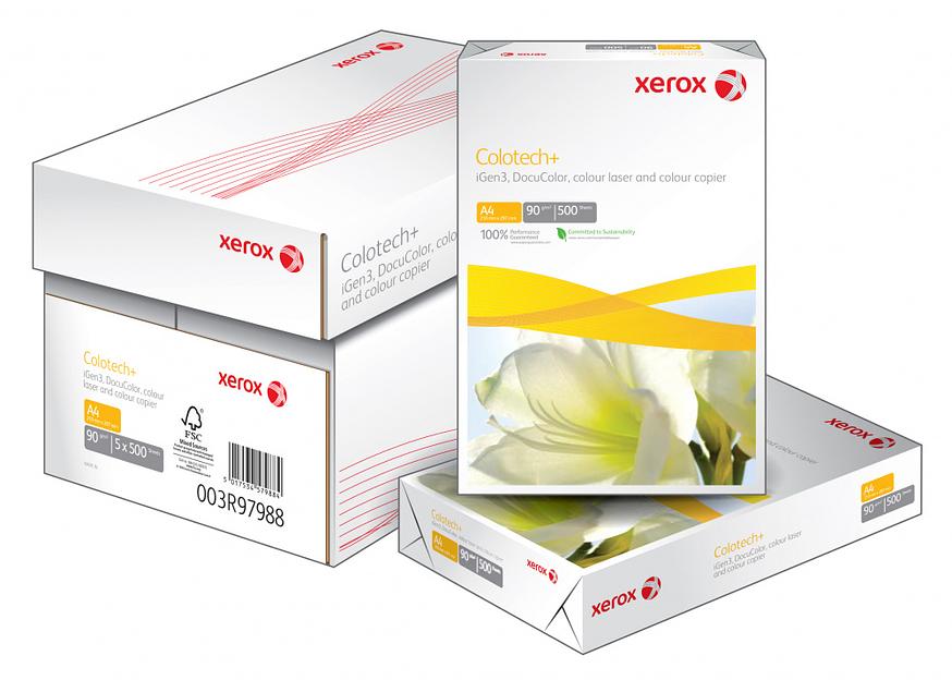 Бумага Xerox Colotech+ 003R98837 A4/90г/м2/500л./белый общего назначения(офисная) фото 1
