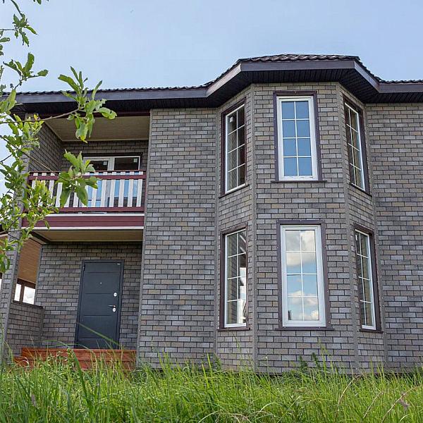 Фасадная плитка ТехноНиколь HAUBERK серо-бежевый кирпич фото 1