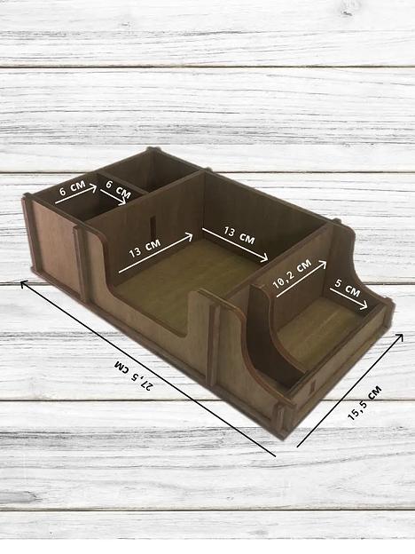 Салфетница деревянная интерьерная на стол SCHcom 27,5х15,5 см фото 3