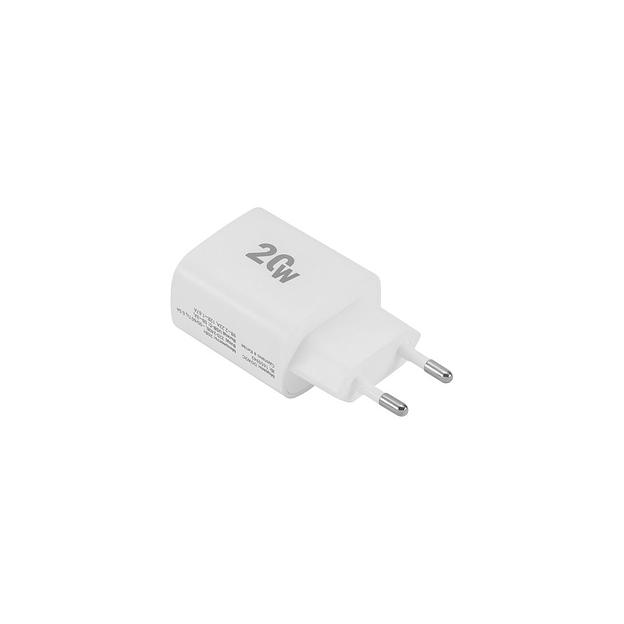 Сетевое зарядное устройство Digma DGW2C, USB-C, 20Вт, 3A, белый [dgw2c0f010wh] фото 1