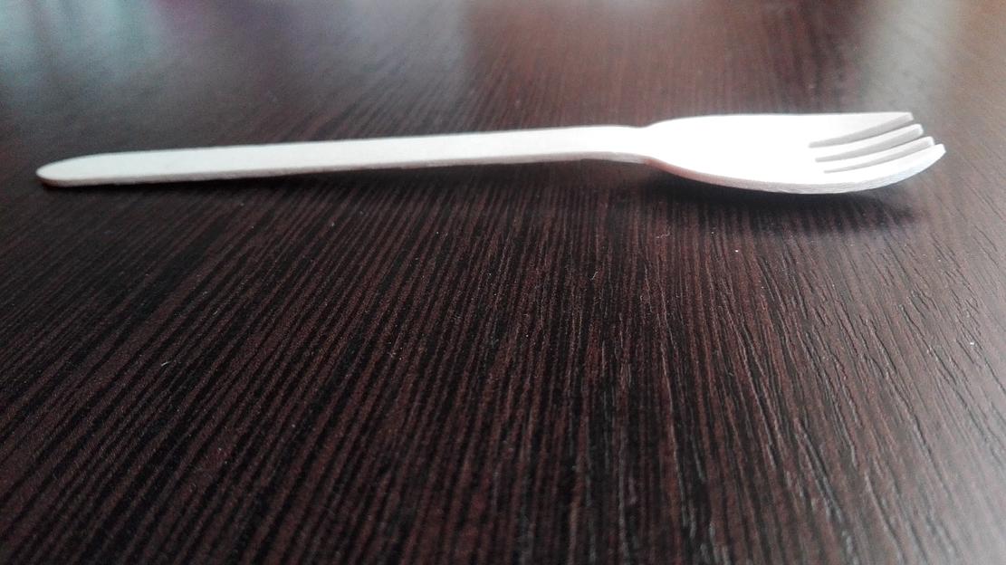 Ложка-вилка одноразовая 160 мм ОПТ фото 5