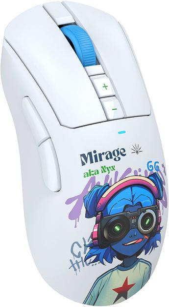 Мышь A4Tech Bloody R73 Pro белый/рисунок оптическая 26000dpi беспров. USB-C 7but (R73 PRO NYX MIRAGE) фото 8