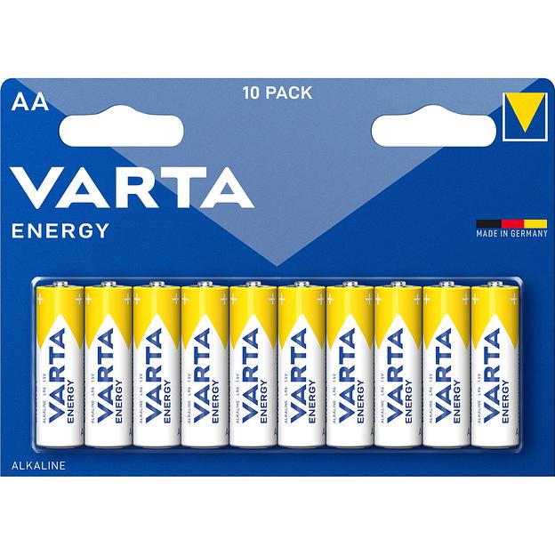 Батарейка Varta ENERGY LR6 AA BL10 Alkaline 1.5V (4106) (10/200/36000) Varta ENERGY LR6 AA (04106229491) фото 1
