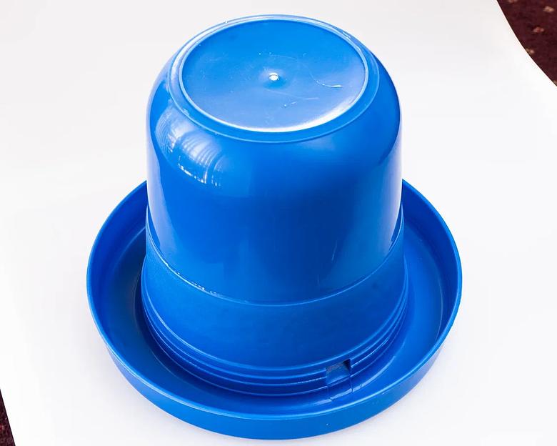 Поилка для птиц (5,8 л) синяя ОПТ фото 6