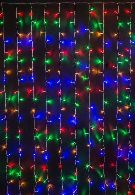 Гирлянда новогодняя светодиодная NGF-D030-08 занавес RGBY 6*2.5м IP44 Navigator Group 30650 фото 1