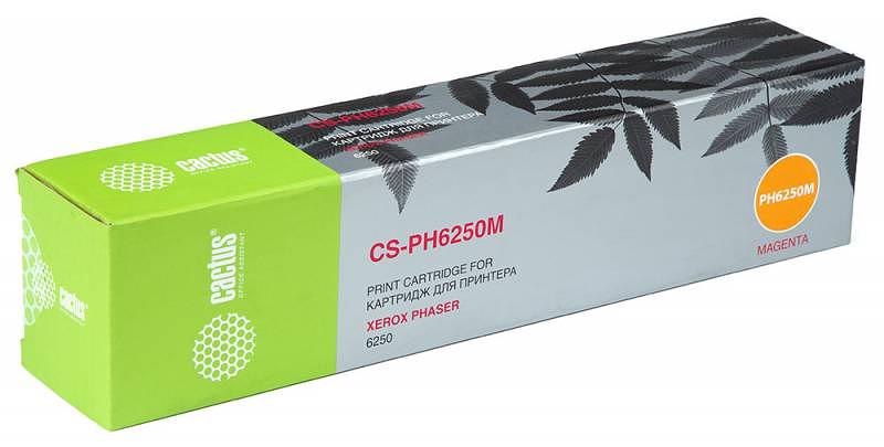 Картридж лазерный Cactus CS-PH6250M 106R00669 пурпурный (4000стр.) для Xerox Phaser 6250 фото 1