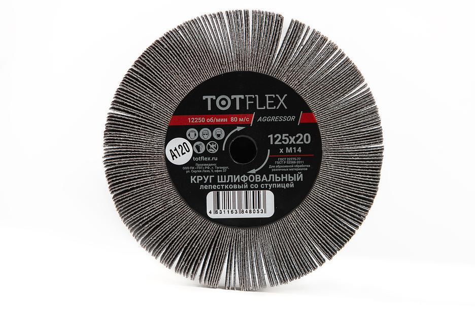 Круг лепестковый радиальный универсальный 125х20хМ14 А Р120 ОПТ фото 2
