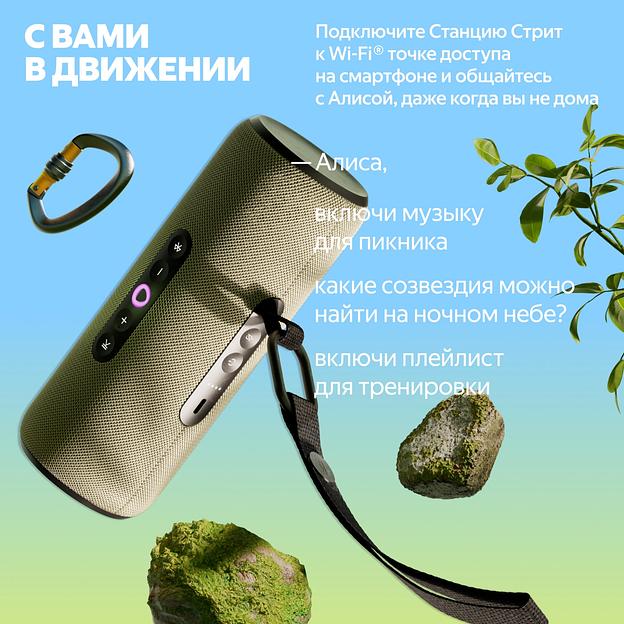 Яндекс Станция Стрит с Алисой зеленый [YNDX-00030GRN] фото 4