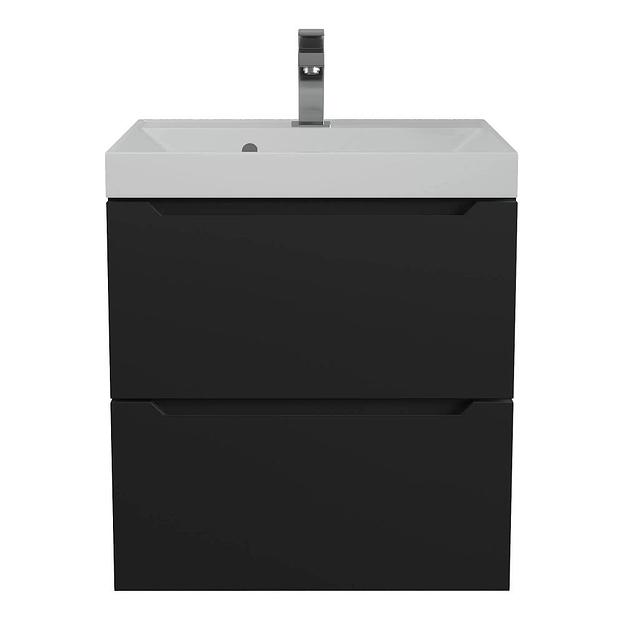 Тумба под раковину для ванной Uperwood Tanos 50 см, подвесная, черная матовая фото 5