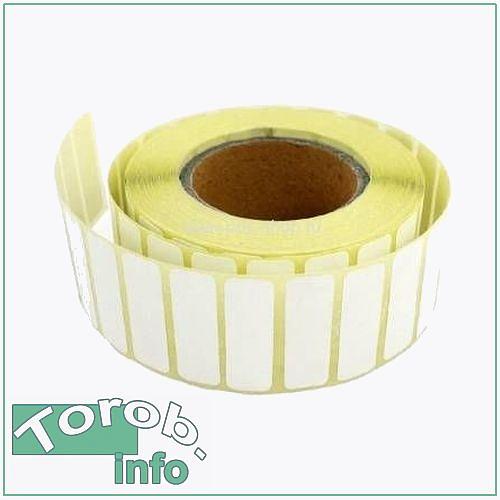 Термотрансферные этикетки, 30мм*10мм*4000шт,. полуглянец фото 1