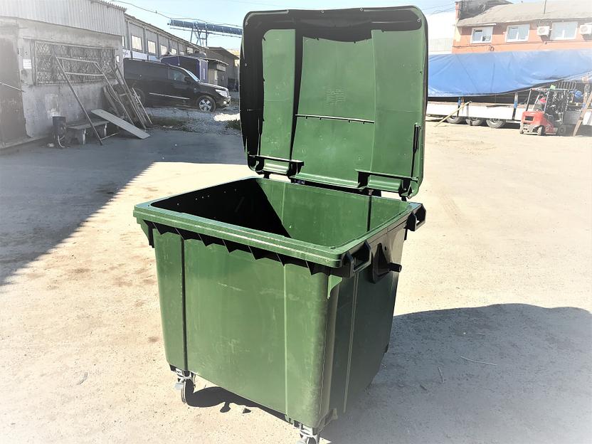 Мусорный контейнер 770л зеленый фото 3