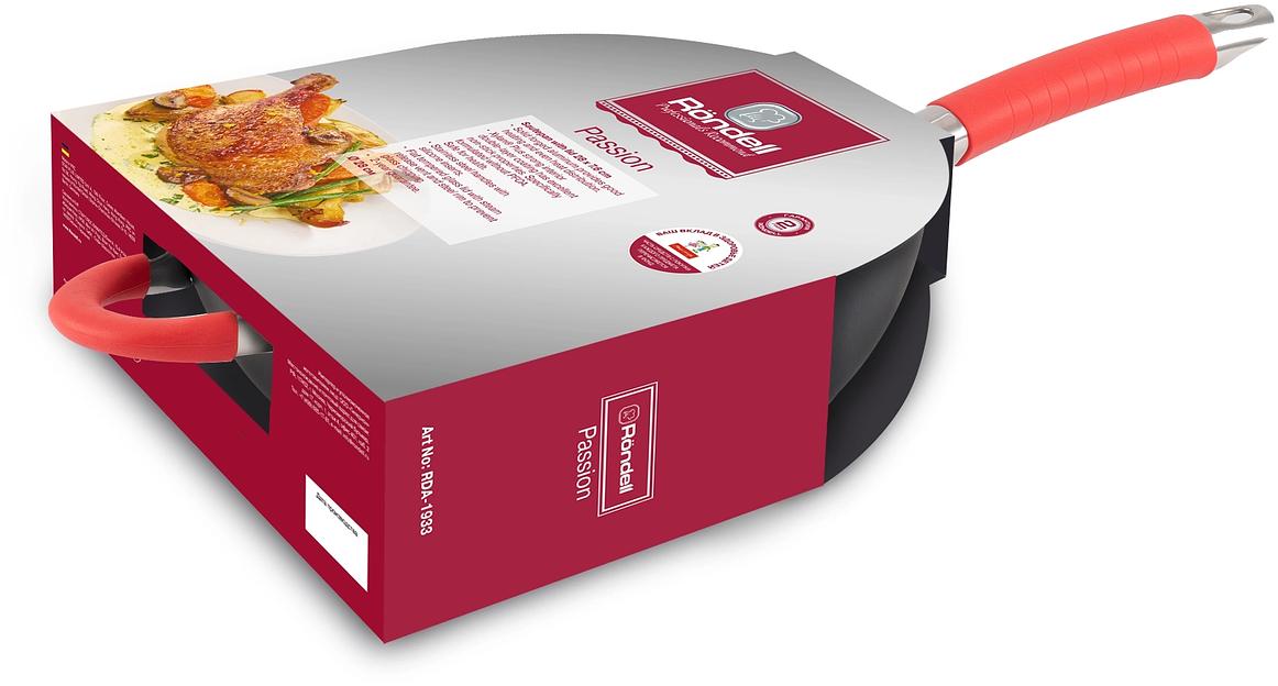 Сотейник Rondell Passion RDA-1933 d=28см (с крышкой) черный фото 8