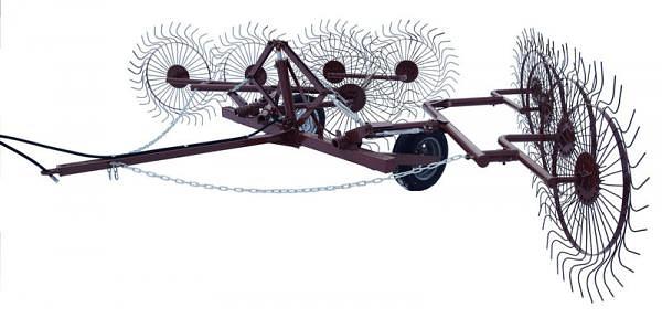 Грабли ворошилки валковые ГВВ - 6.1 (со средним колесом) фото 1
