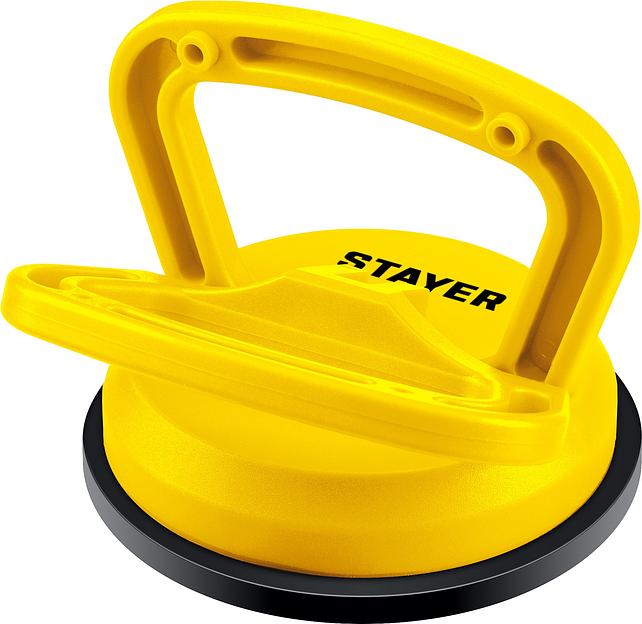 STAYER MAXLift, 40 кг, пластмассовый, одинарный, стеклодомкрат на присоске (33718-1) фото 1