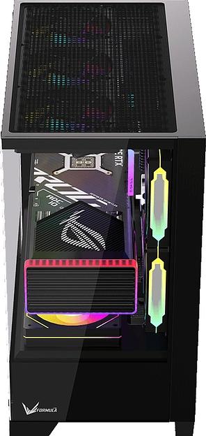 Корпус Formula Crystal Z1M Plus FR черный без БП mATX 5x120mm 2xUSB3.0 1xUSB3.1 audio bott PSU фото 10