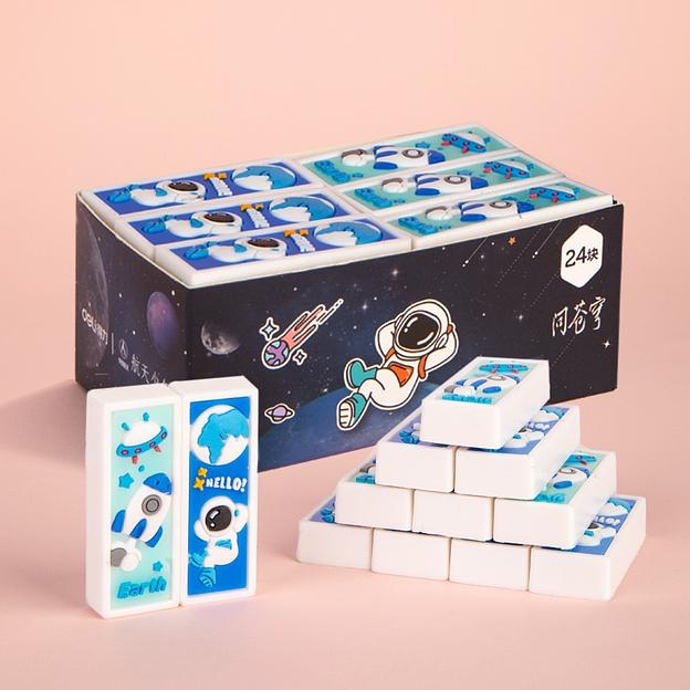 Набор ластиков Deli 71133-P 110x62x47мм ПВХ ассорти картон.кор. (24шт) фото 5