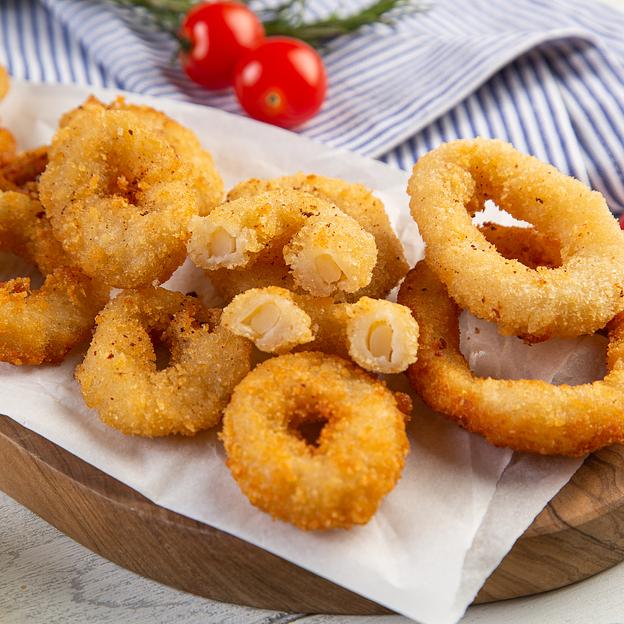 П/Ф замороженный «Кольца кальмара в панировке», 300гр фото 1