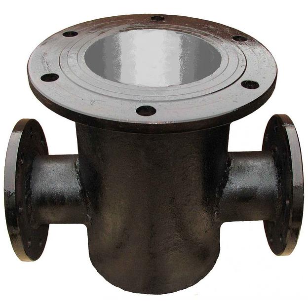 ППФ 200 Пожарная подставка двойная фланцевая чугунная ППДФ ЛАК ЦПП фото 1