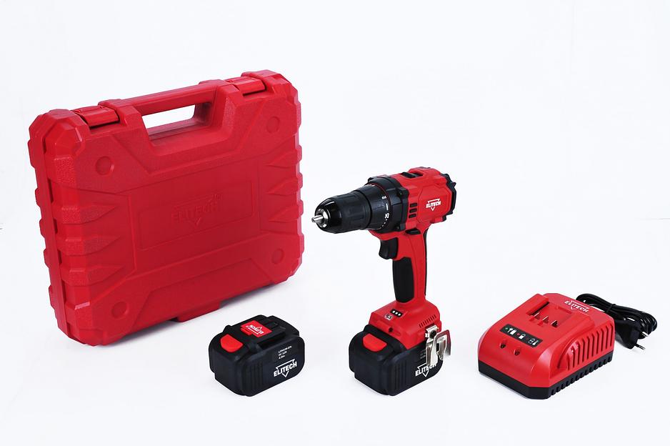 Дрель-шуруповерт Elitech ДА 12БЛ2 (Е2201.001.02) аккум. патрон:быстрозажимной (кейс в комплекте) (191606) фото 2