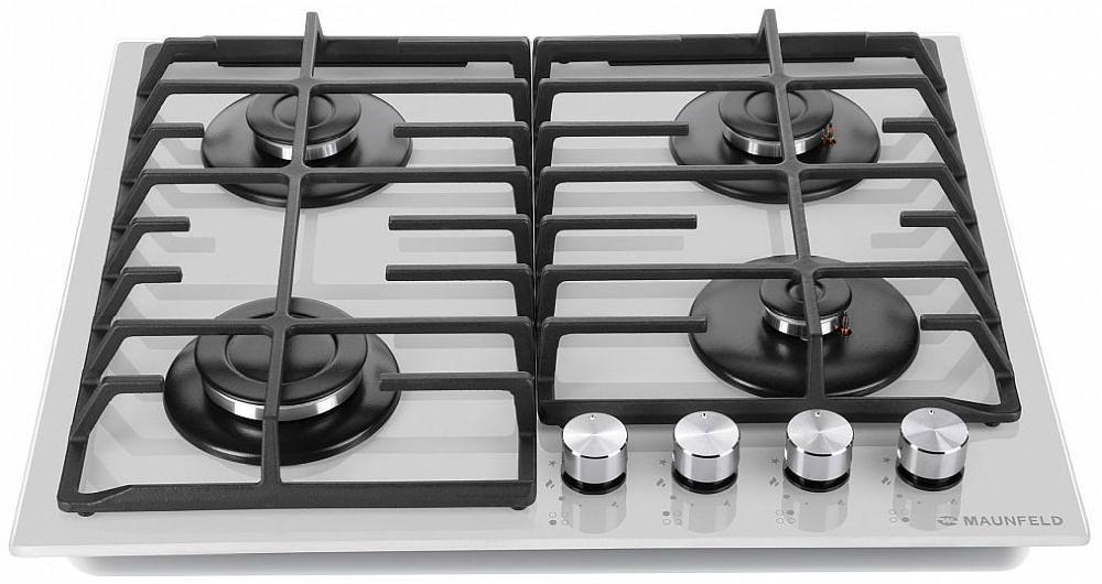 Газовая варочная поверхность Maunfeld EGHG.64.6CW/G белый фото 3