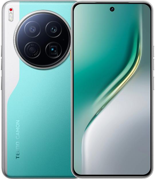 Смартфон Tecno Camon 40 Premier 5G 256Gb 12Gb зеленый моноблок 3G 4G 6.67" Android 14 50Mpix 802.11 a/b/g/n/ac NFC GPS GSM900/1800 GSM1900 Protect фото 1