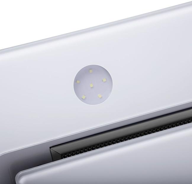 Вытяжка встраиваемая Maunfeld TRAPEZE 601GG белый управление: кнопочное (1 мотор) фото 8