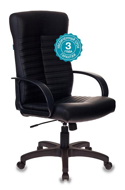 Кресло руководителя Бюрократ KB-10LITE черный искусственная кожа крестовина пластик фото 1