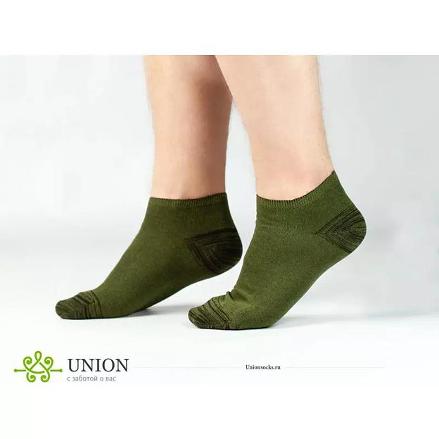 Носки мужские 10 пар «Хаки спорт» ОПТ фото 1