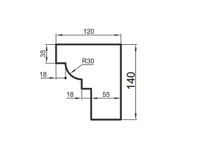 Фасадные подоконники ФП-27 фото 1