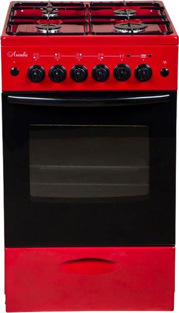 Плита Комбинированная Лысьва ЭГ 401 МС-2у вишневый (без крышки) фото 1