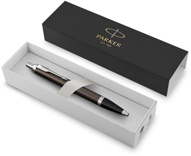 Ручка шариков. Parker IM Core K321 (CW1931671) Dark Espresso CT M син. черн. подар.кор. фото 3