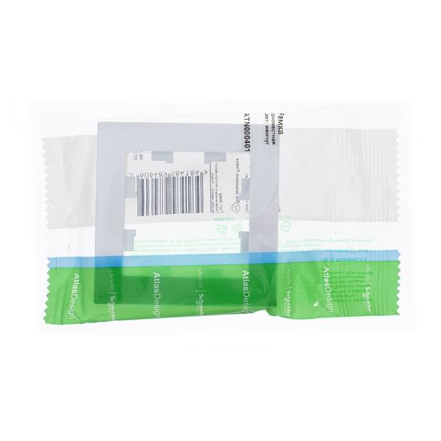 Systeme electric ATN000401 ATLASDESIGN 1-постовая РАМКА, ЖЕМЧУГ фото 2