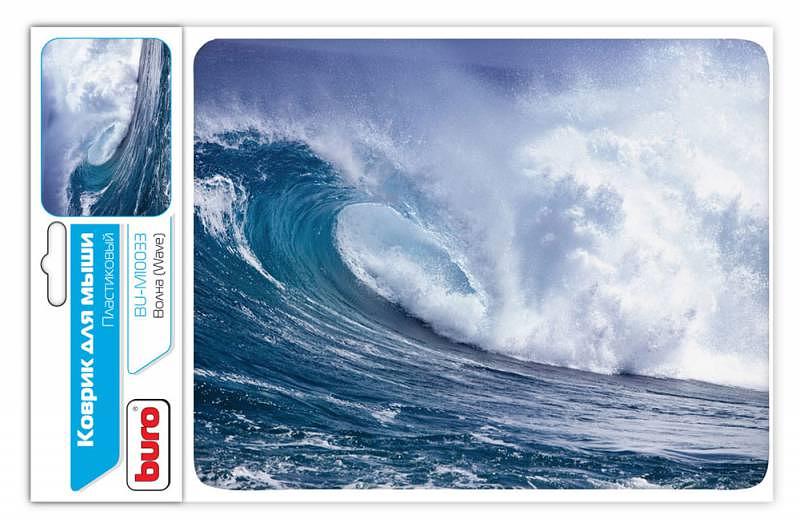 Коврик для мыши Buro BU-M10033 рисунок/волна 230x180x2мм фото 1