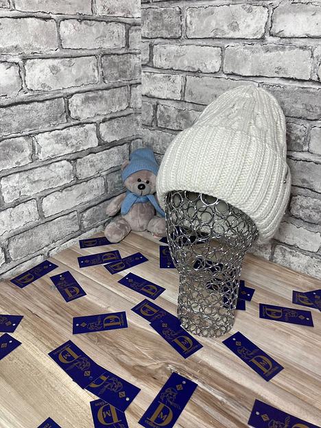 Шапка бини «Лопатка» зима фото 2