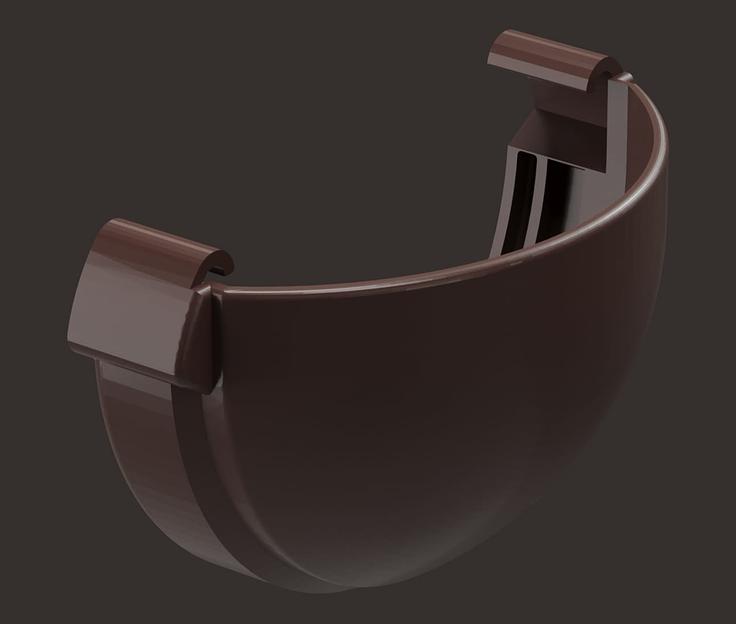 Заглушка желоба Döcke Lux шоколад опт фото 1