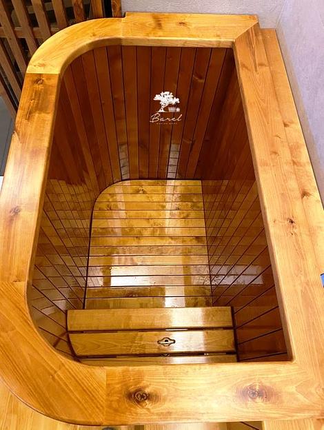 Купель деревянная прямоугольная №3 фото 2