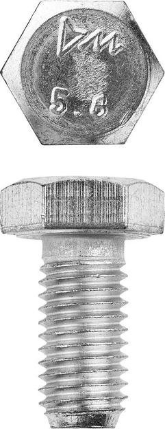 ЗУБР ГОСТ 7798-70, кл. пр. 5.8, M12 х 25 мм, цинк, 5 кг, болт (303080-12-025) фото 1