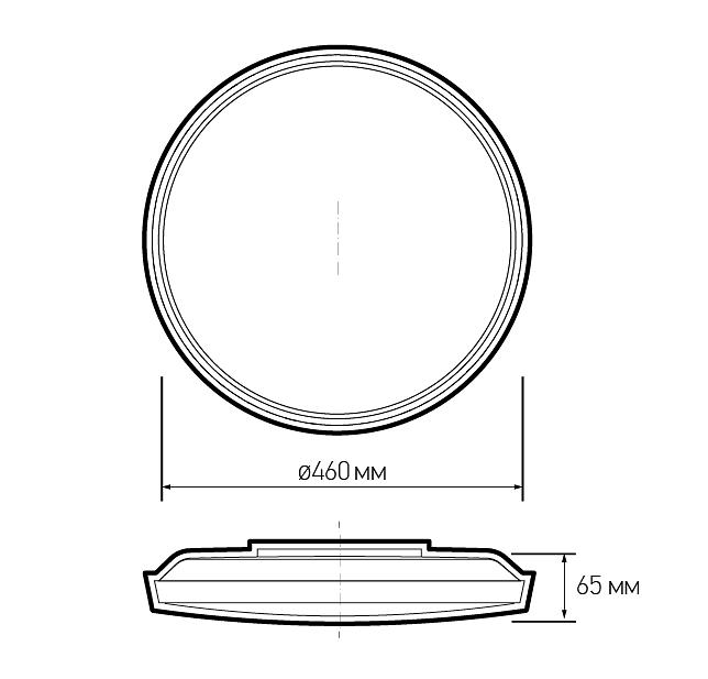 Светильник светодиодный ДБО-70w OPAL 4000К черный 5600Лм IP20 JazzWay фото 6