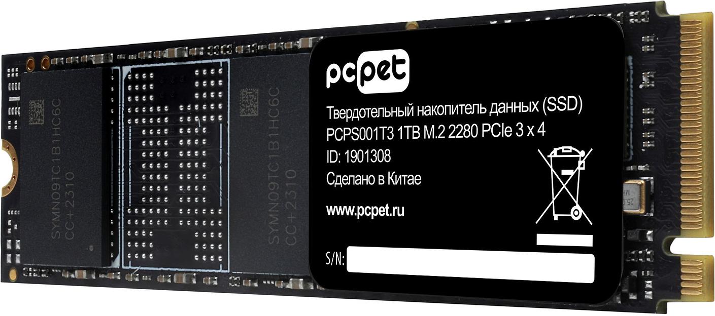 Накопитель SSD PC Pet PCIe 3.0 x4 1TB PCPS001T3 M.2 2280 OEM фото 4