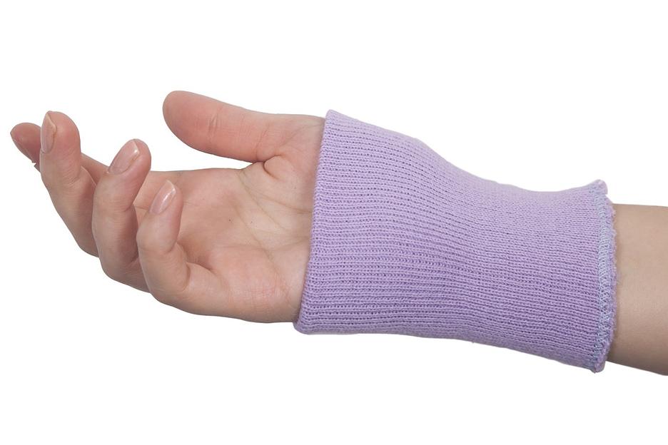 Трикотажные манжеты фиолетовые фото 2