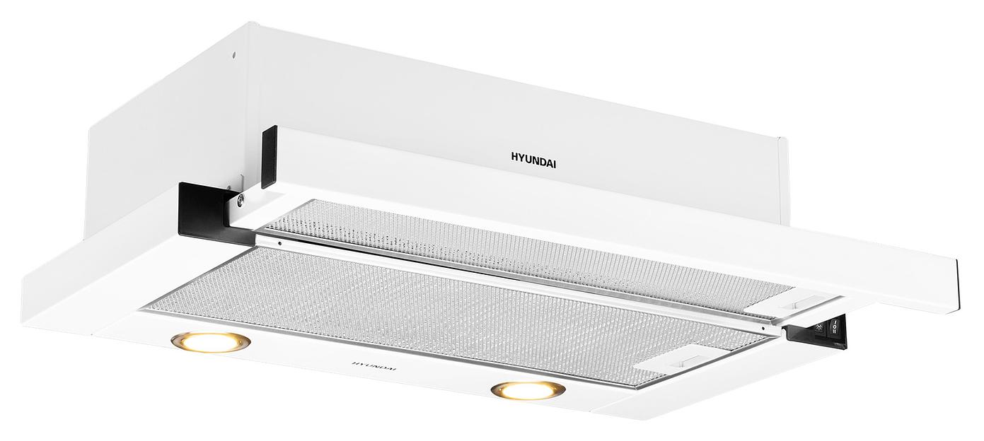 Вытяжка встраиваемая Hyundai HBH 6232 IX нержавеющая сталь управление: кнопочное (1 мотор) фото 6