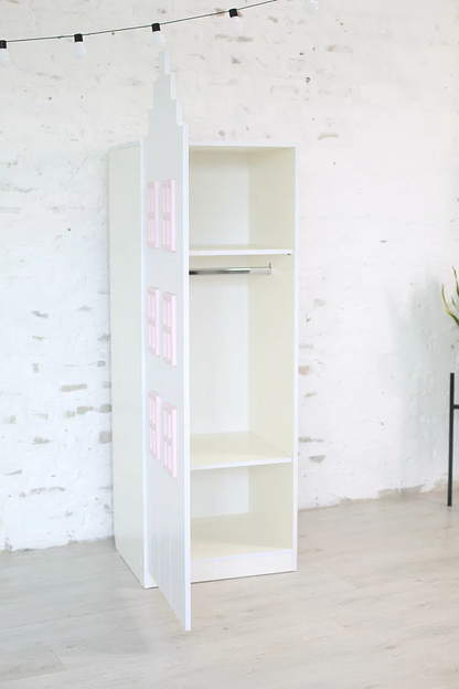 Шкаф детский однодверный «Голландский» розовый фото 5