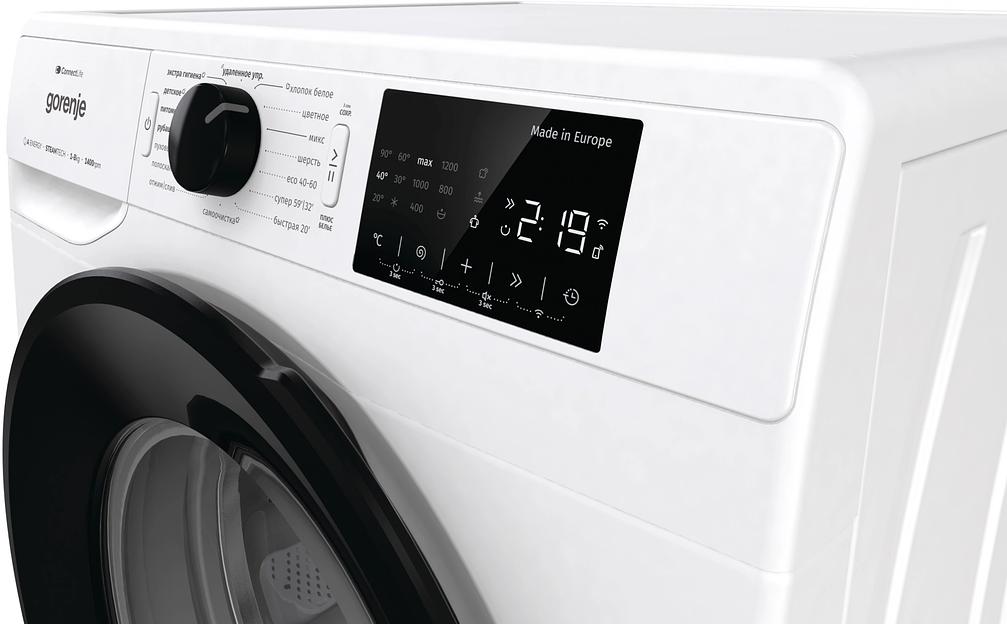 Стиральная машина Gorenje WGPNEI84A1SW класс: A-30% загр.фронтальная макс.:8кг белый фото 8