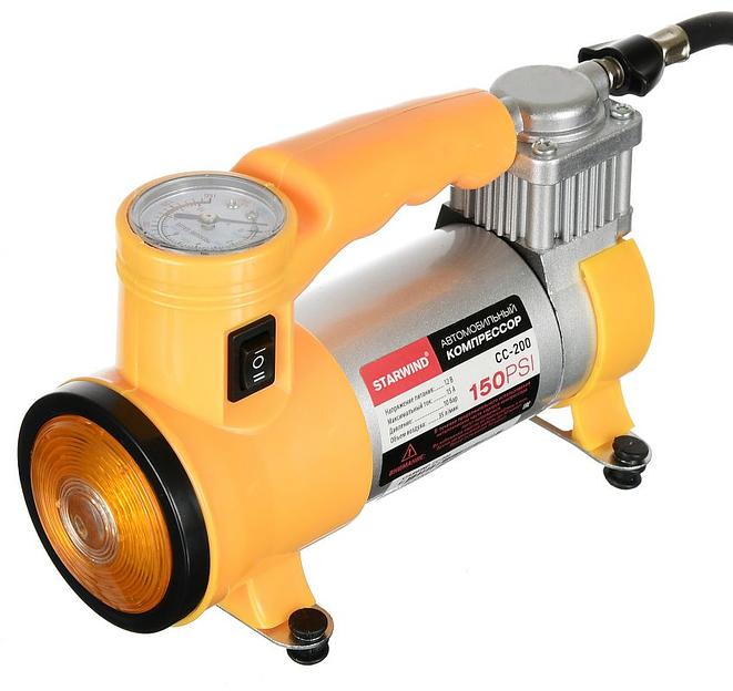 Автомобильный компрессор Starwind CC-200 35л/мин шланг 0.75м фото 1