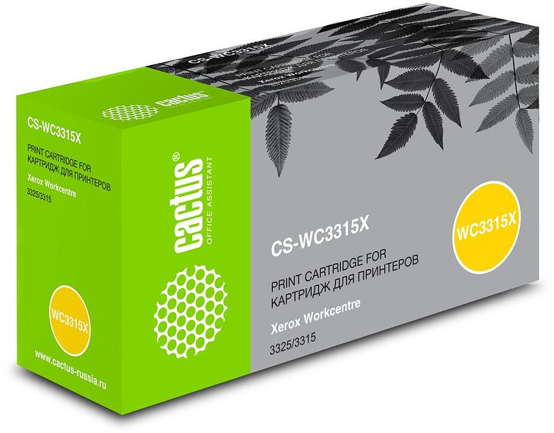 Тонер Картридж Cactus CS-WC3315X (106R02310) черный для для Xerox WorkCentre 3315 (5000стр.) фото 6
